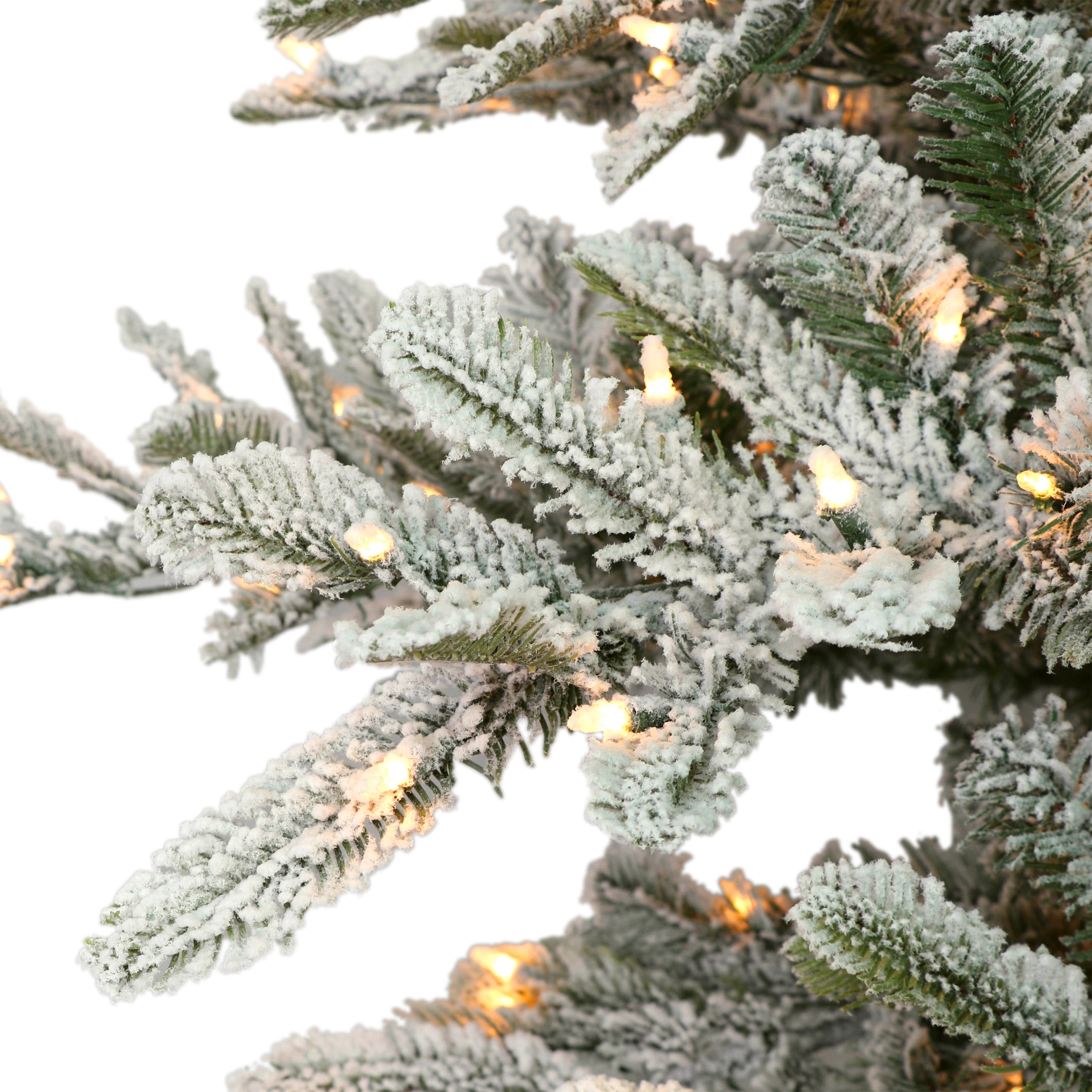 3ft Pre-Lit Flocked Fraser Fir Christmas Tree